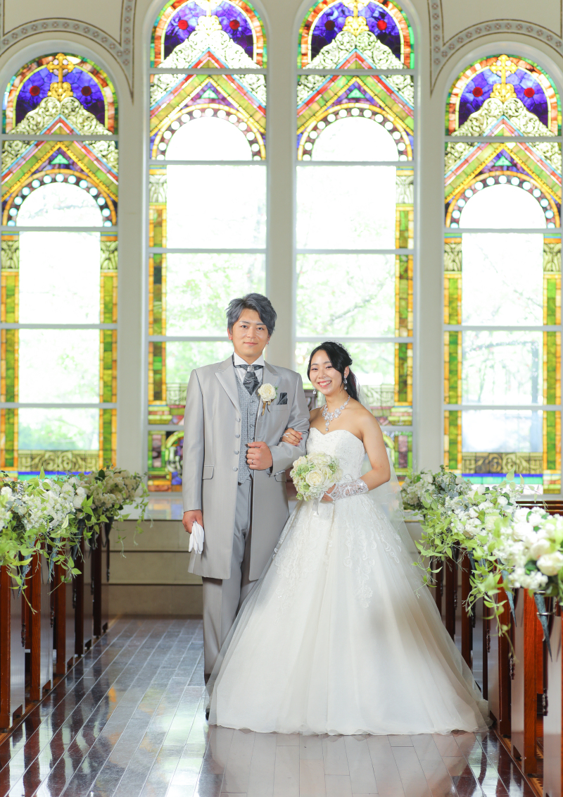 チャペルでは少しかっちり♪