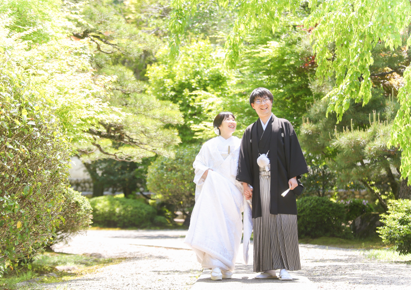 川上別荘内のお庭で♪