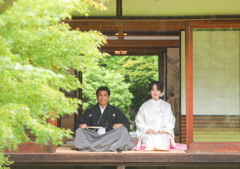縁側でのお写真も!