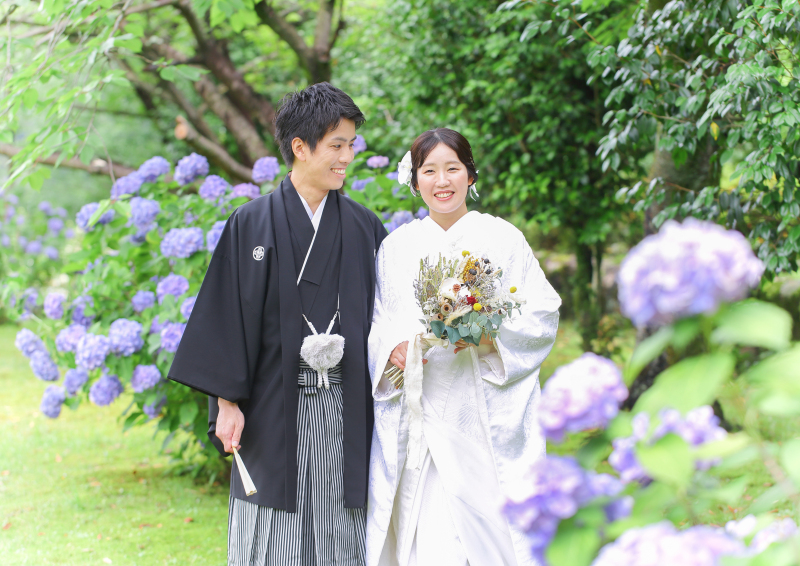 和装で立ち姿を撮影した後は