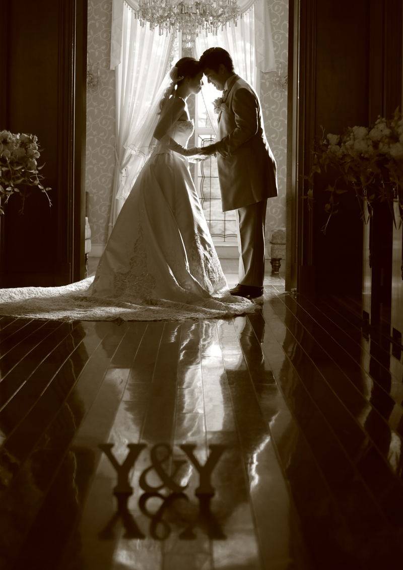 チャペル入り口にて