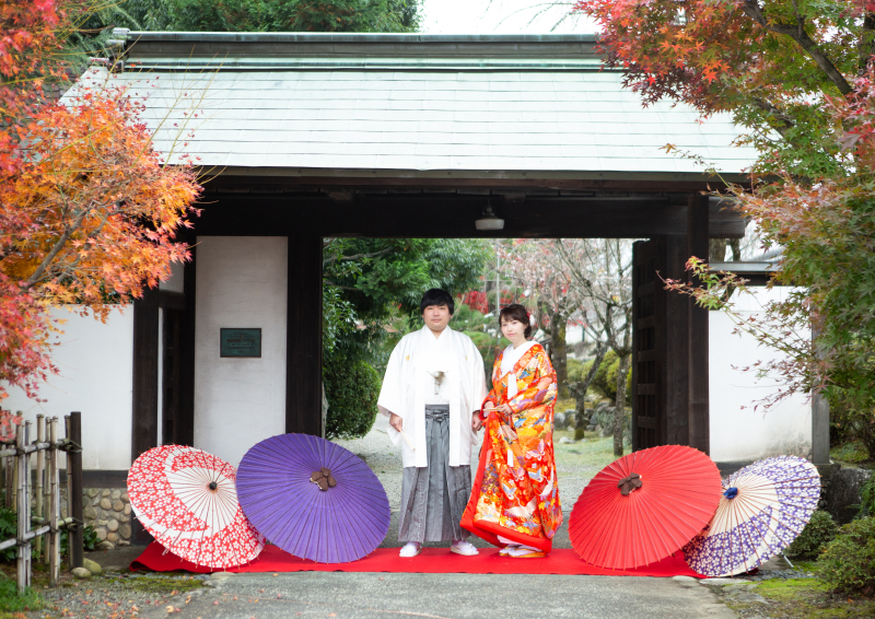 和装にお着替えをして