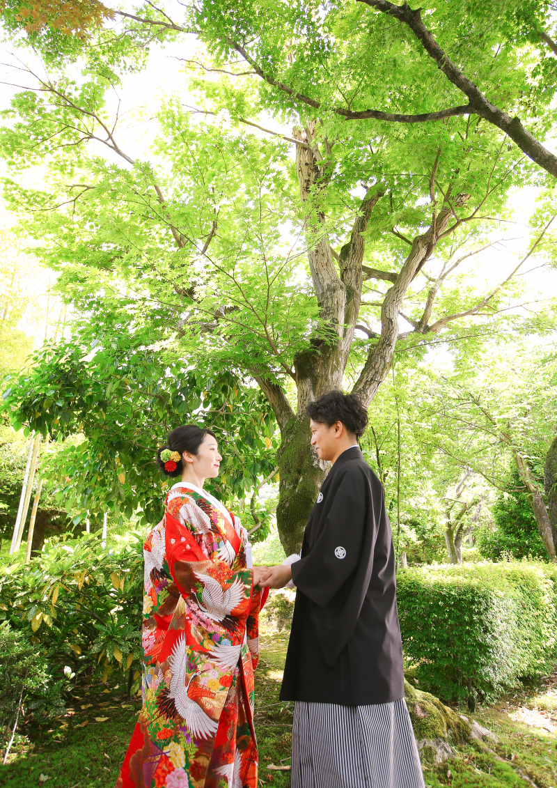 自然をたくさん入れても素敵です♪