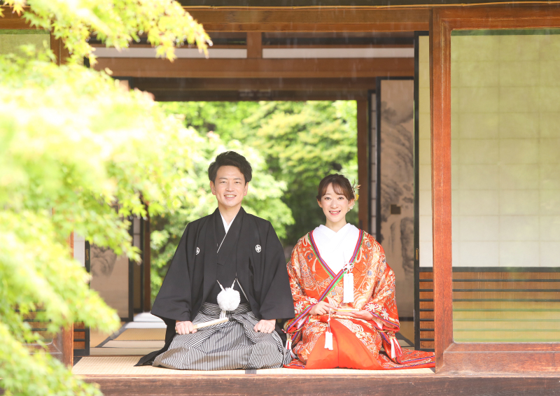 縁側でのお写真も