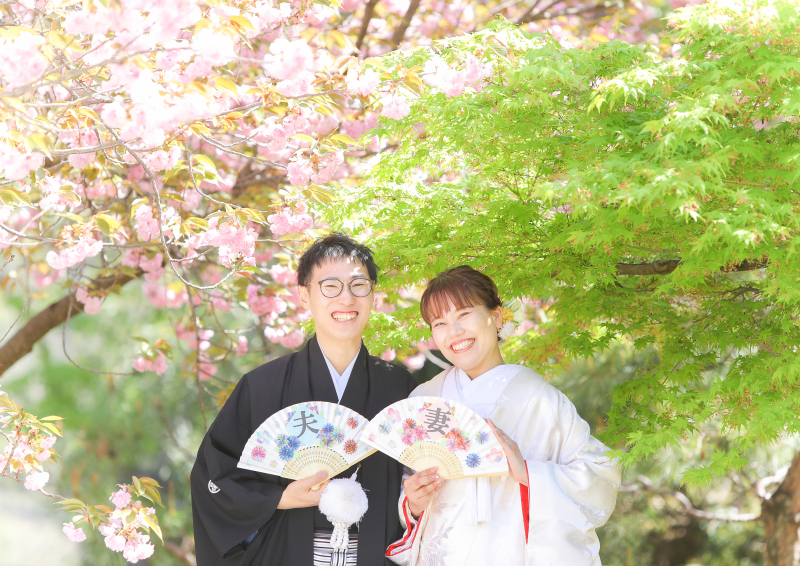 お持ち込みの扇子も