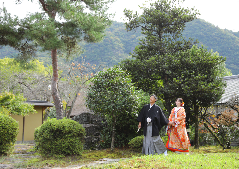 サクラヒルズ創寫舘_庭園で撮影できる