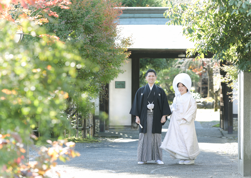 サクラヒルズ創寫舘_庭園で撮影できる