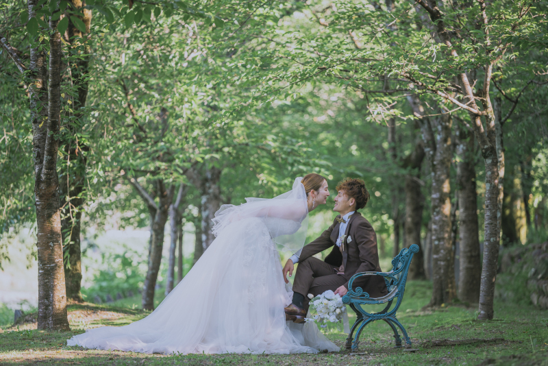 サクラヒルズ創寫舘_ガーデンで撮影できる