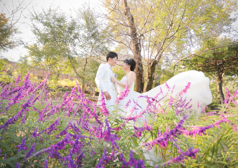 サクラヒルズ創寫舘_ガーデンで撮影できる