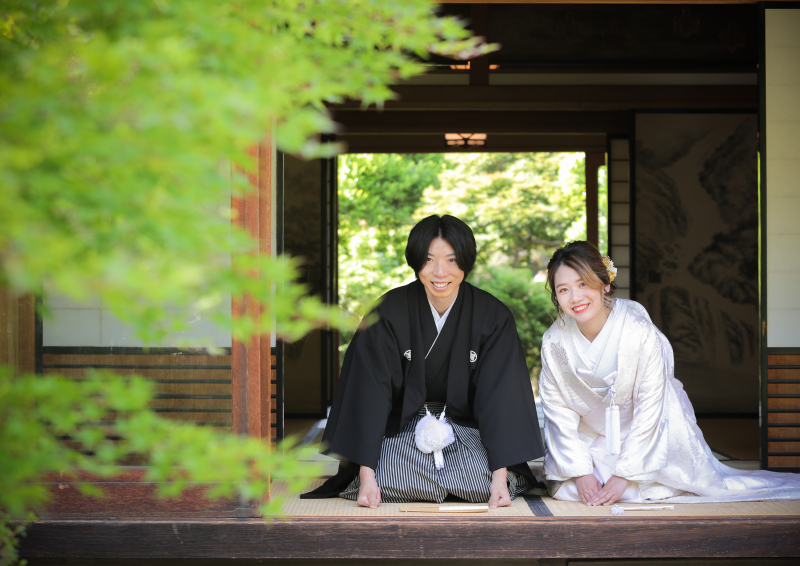 縁側でのお辞儀♪