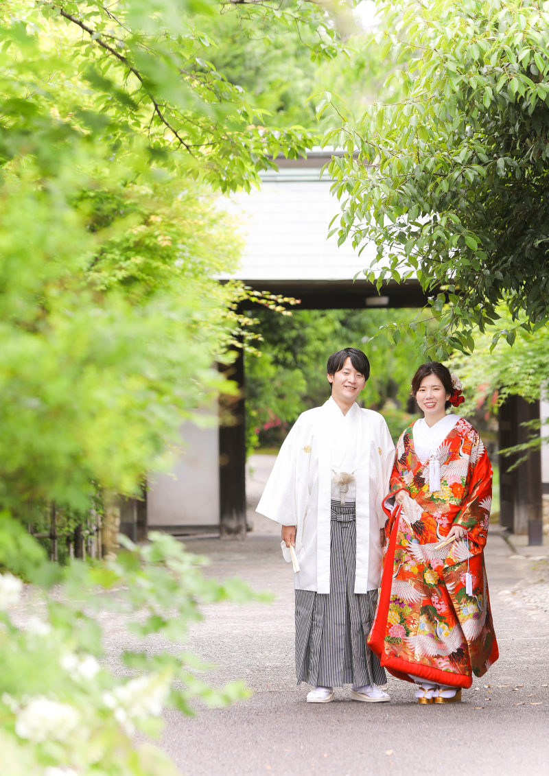 サクラヒルズ創寫舘_庭園で撮影できる