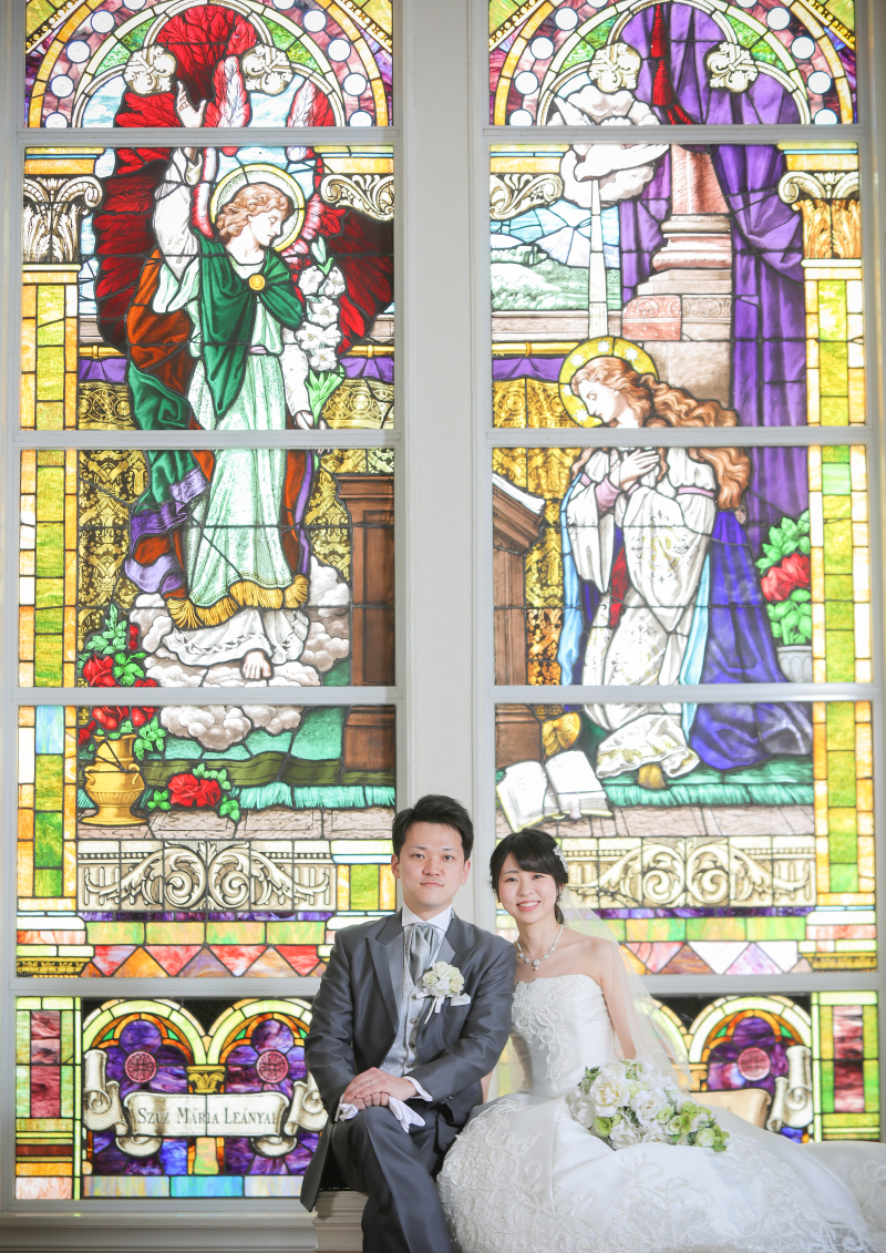 【敷地内のロケーションで撮影できます】和洋3着 重要文化財萬松園&チャペル&ガーデン(データ150)10カットアルバム付き