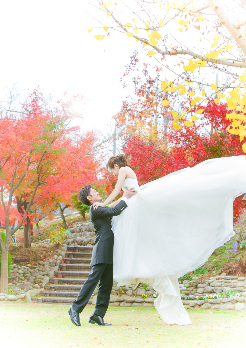 ベストシーズン♪秋のウェディングフォト！【スタジオ＆ロケーション】洋装１着全データ付プラン