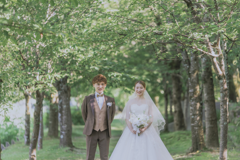 ベストシーズン♪新緑のウェディングフォト！【スタジオ＆ロケーション】衣装3着全データ付プラン