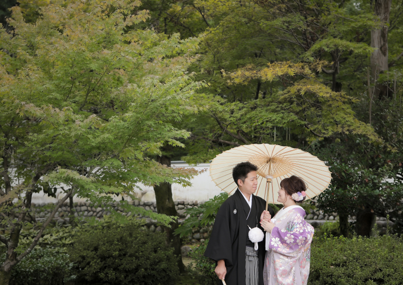 【アルバム10P美肌修正付プラン】重要文化財萬松園＆チャペル＆ガーデン撮影　和洋1着ずつ（データ100カット）