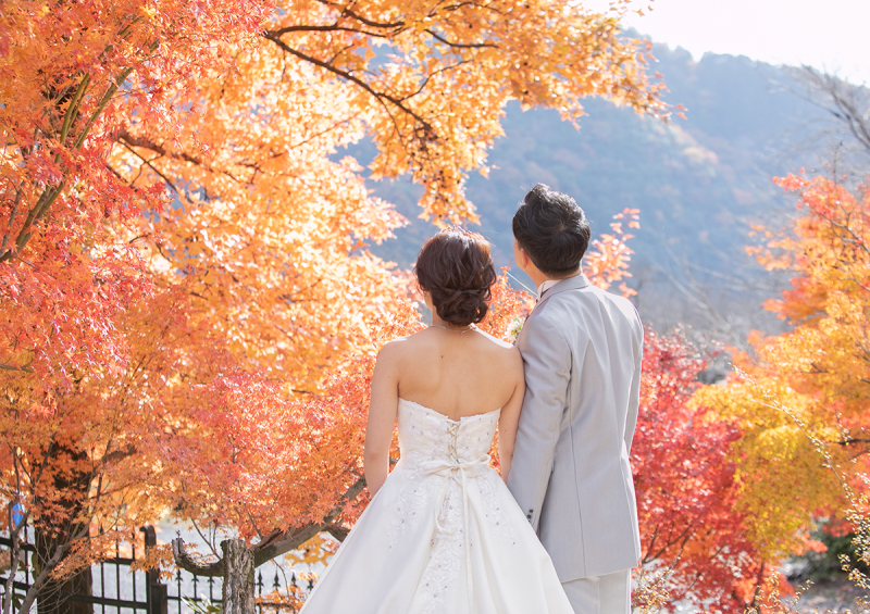 ベストシーズン♪秋のウェディングフォト！【スタジオ＆ロケーション】洋装１着全データ付プラン