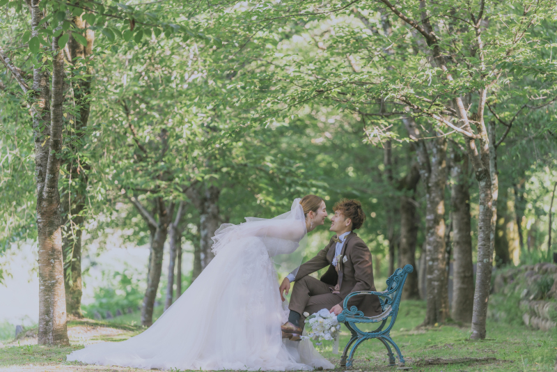 ベストシーズン♪新緑のウェディングフォト！【スタジオ＆ロケーション】衣装3着全データ付プラン