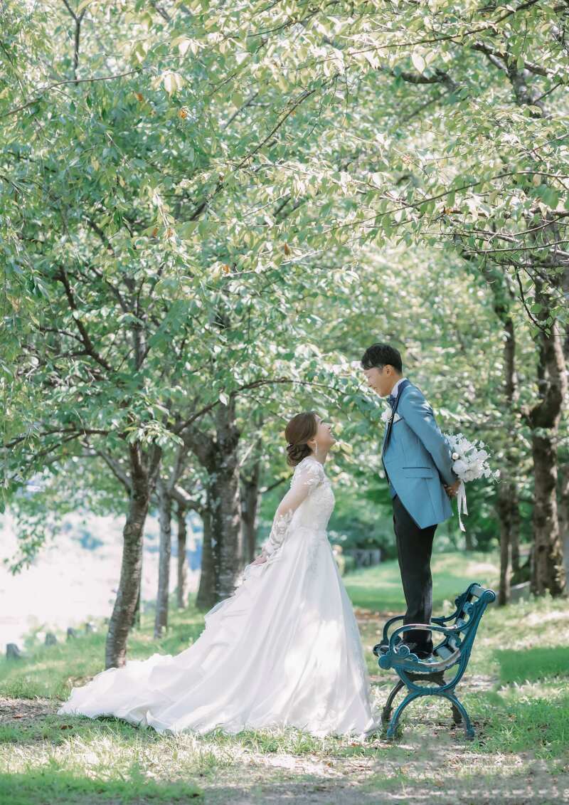 ベストシーズン♪新緑のウェディングフォト！【スタジオ＆ロケーション】洋装１着全データ付プラン