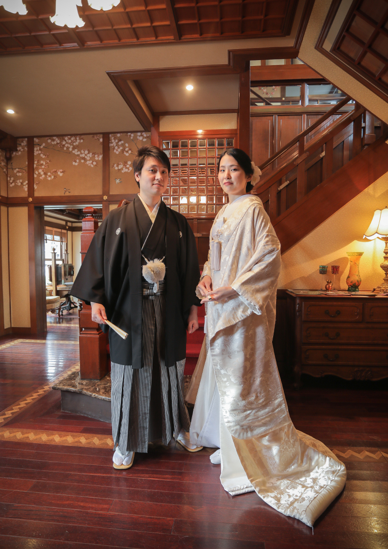 【敷地内のロケーションで撮影できます】和洋3着 重要文化財萬松園&チャペル&ガーデン(データ150)10カットアルバム付き
