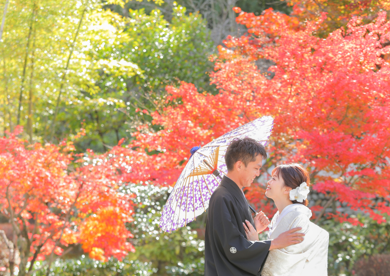 【広大な敷地を使って人目を気にせず撮影】チャペル・川上別荘 和装・洋装2着 (データ100カット)30カットアルバム付