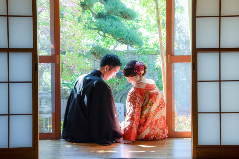 縁側から見える緑がポイント