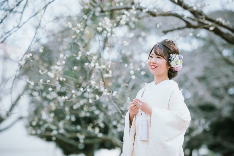 白梅と新婦様
