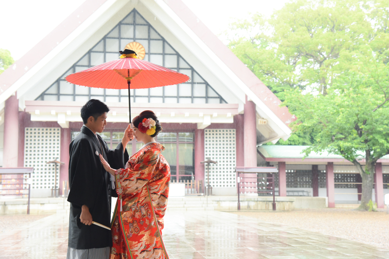 雨の撮影でも大満足でした