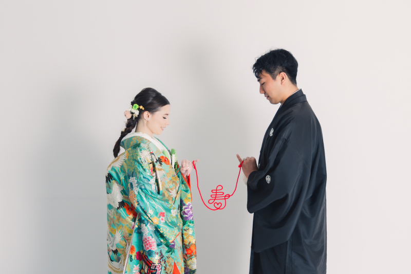 スタジオで和装2着プラン