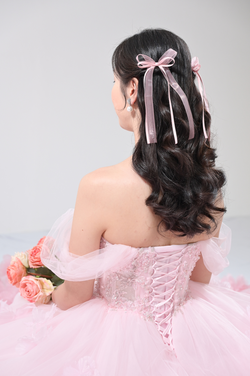 ヘア飾りもお持ち込み可能!