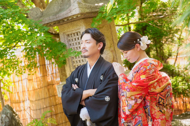 色打掛がとてもお似合いです!