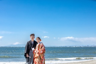 【3/9撮影】和装×海ロケ