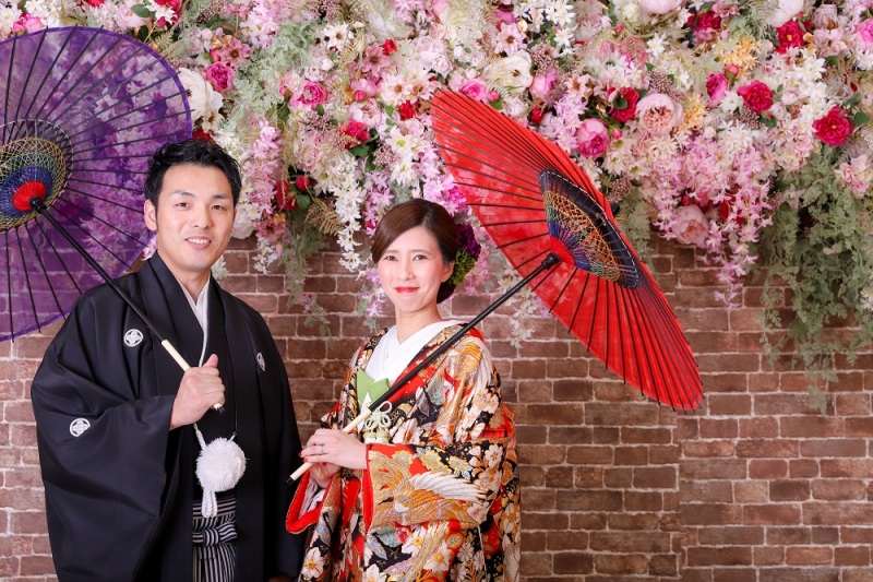 レンガ×花×和装✿