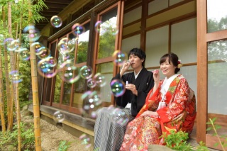 シャボン玉ショットが印象的です♡