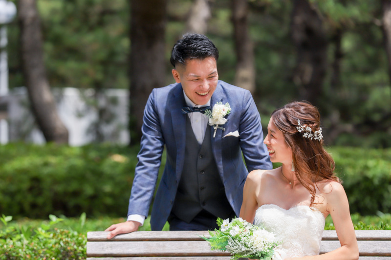 自然なお二人、満点の笑顔です♪