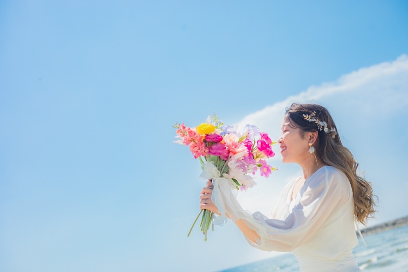 とってもかわいい持ち込みブーケ