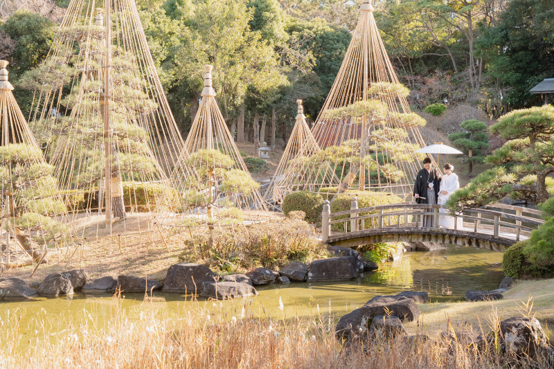 見浜園といえば太鼓橋