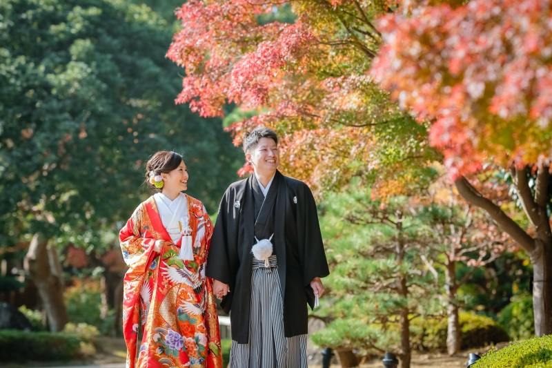 見浜園の紅葉が始まりました♪