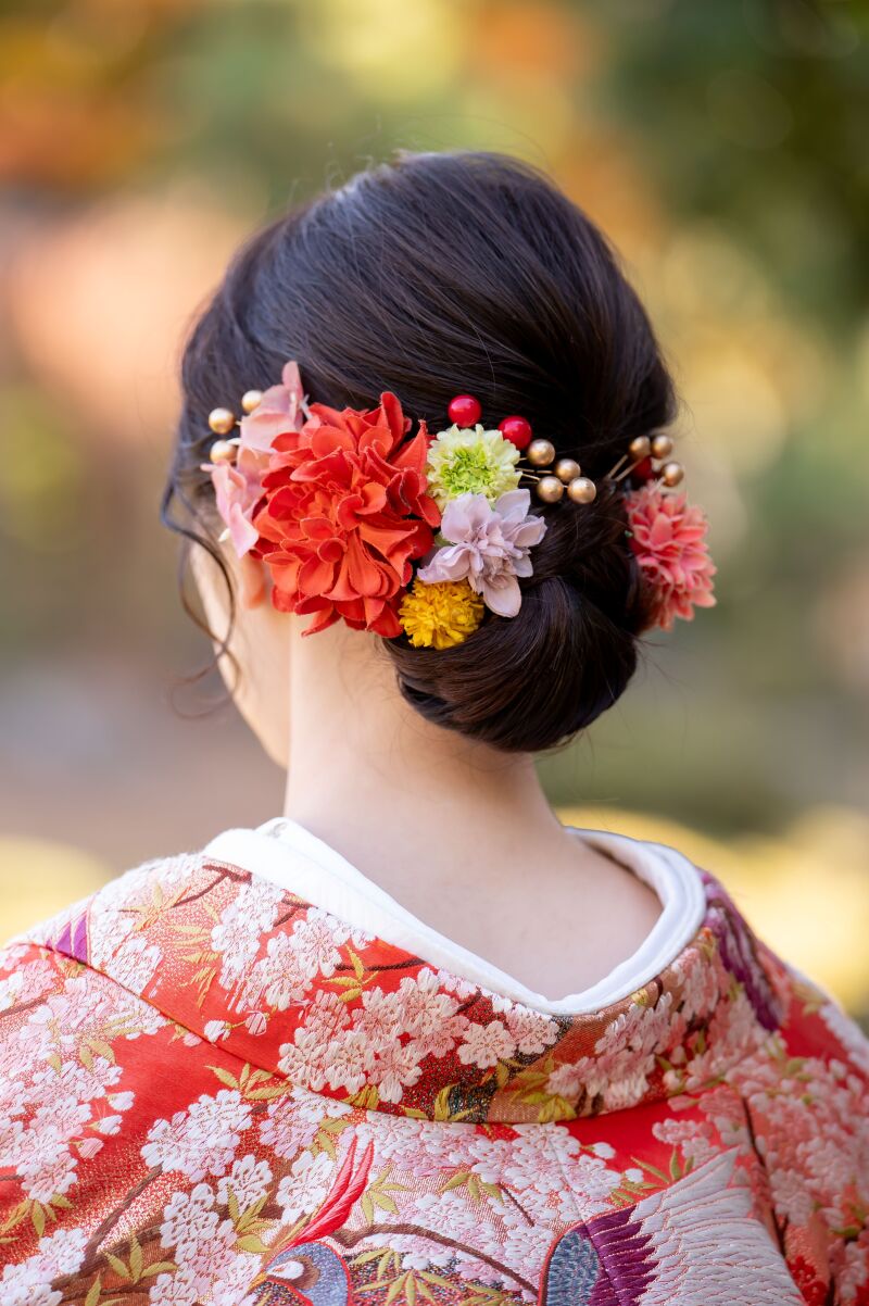 ヘア飾りも無料レンタル