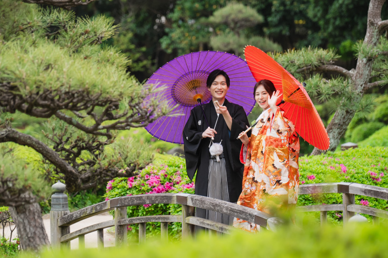 -太鼓橋×ツツジ-