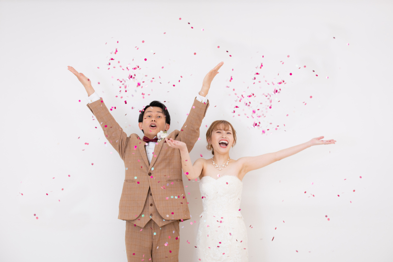 コンフェッティも