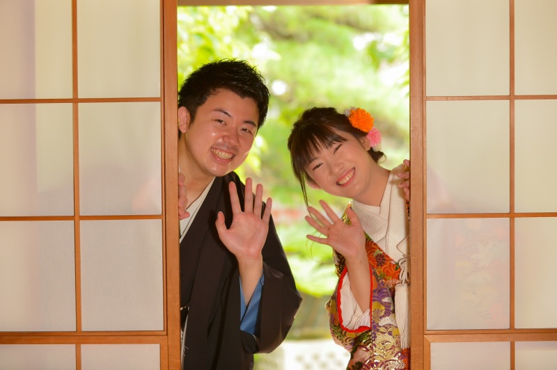 和のアイテムで充実した撮影になりました♫