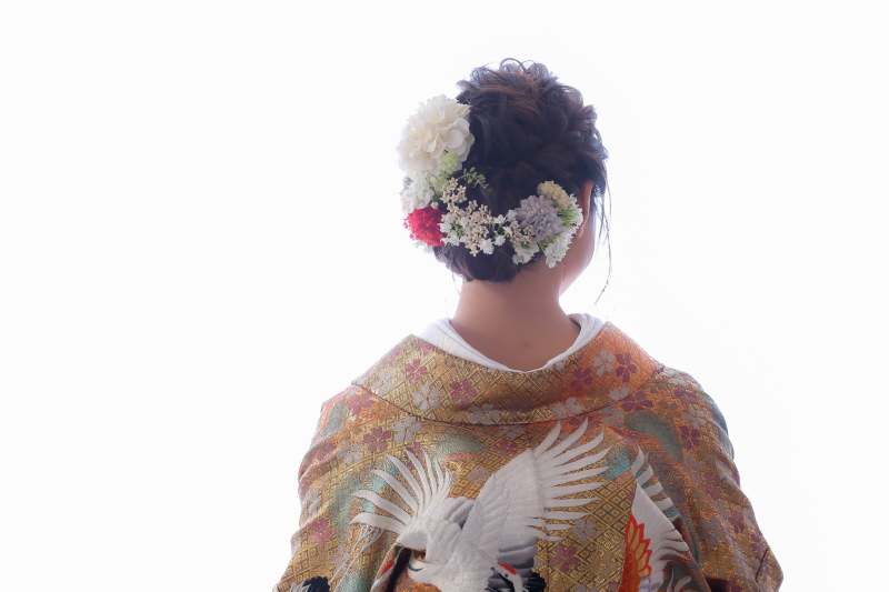 大小のお花をつけました♪