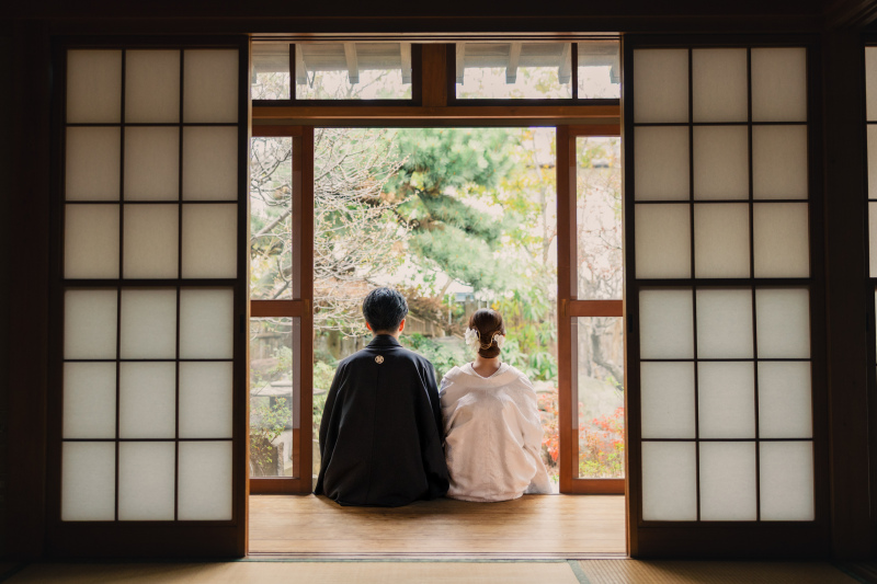 古民家ならではの縁側ショット