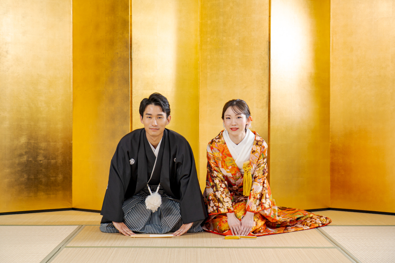 金屏風ショット