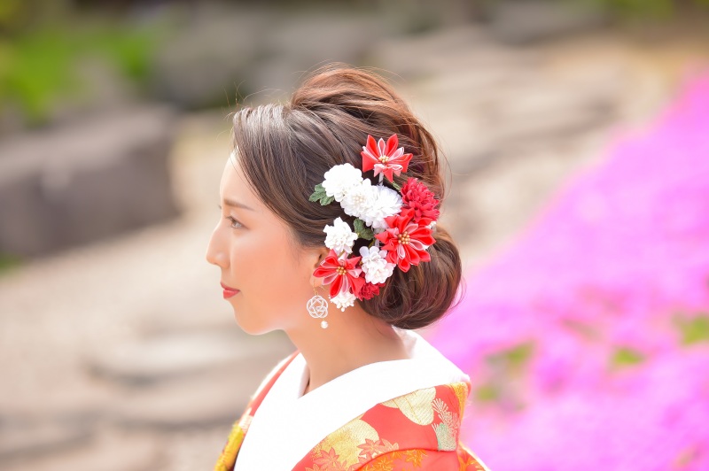 持ち込み髪飾り&ピアス