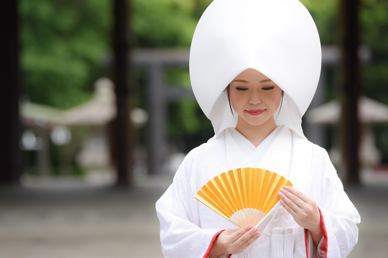 洋髪+綿帽子スタイル