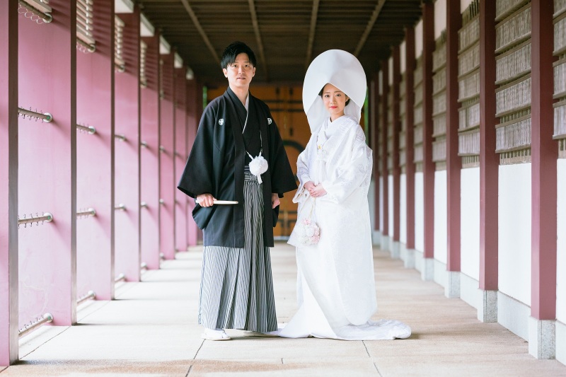 雨でも安心!屋根のある回廊♪