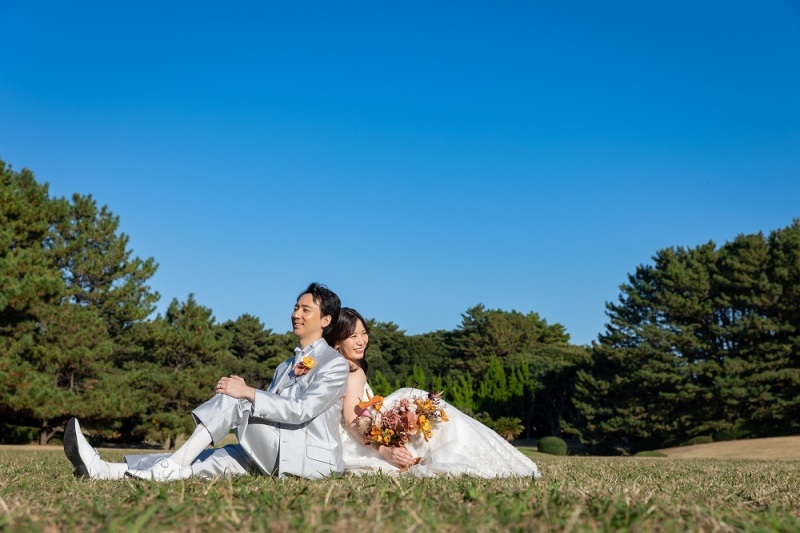 芝生ショット♪