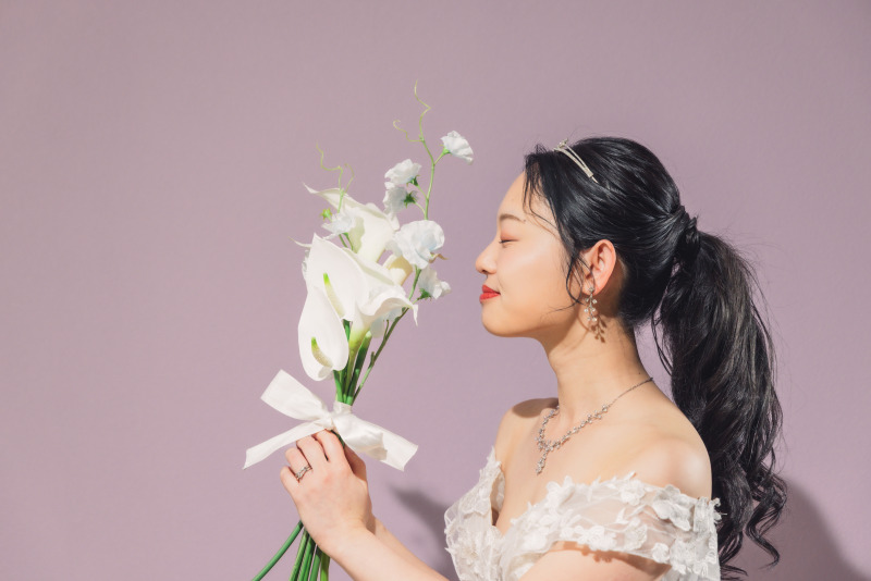 ご新婦様のソロショットも！