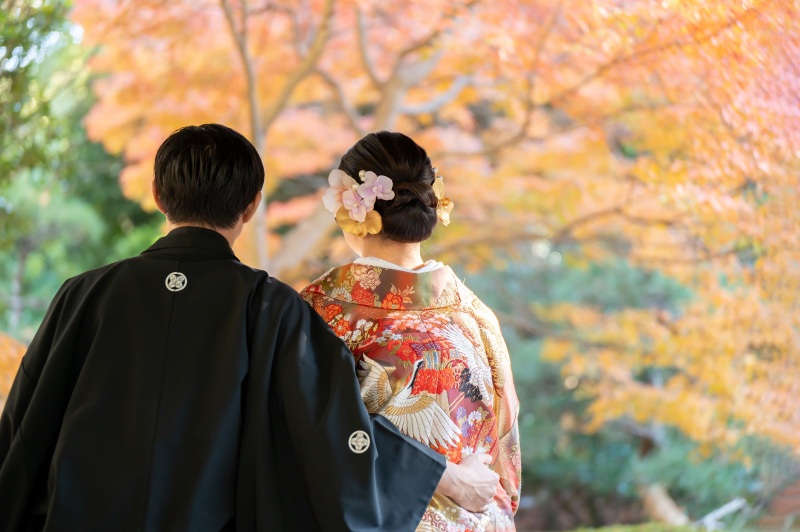 見浜園と四季亭で紅葉撮影